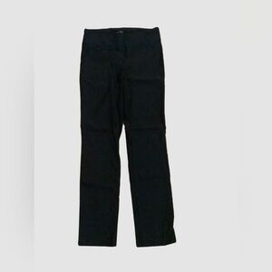 Hilary Radley black legging pants with subtle design in excellent condition